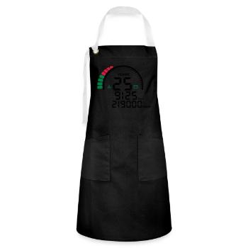 years 25 years anniversary meter - Artisan Apron - black/white - Front - Zoe (177cm)