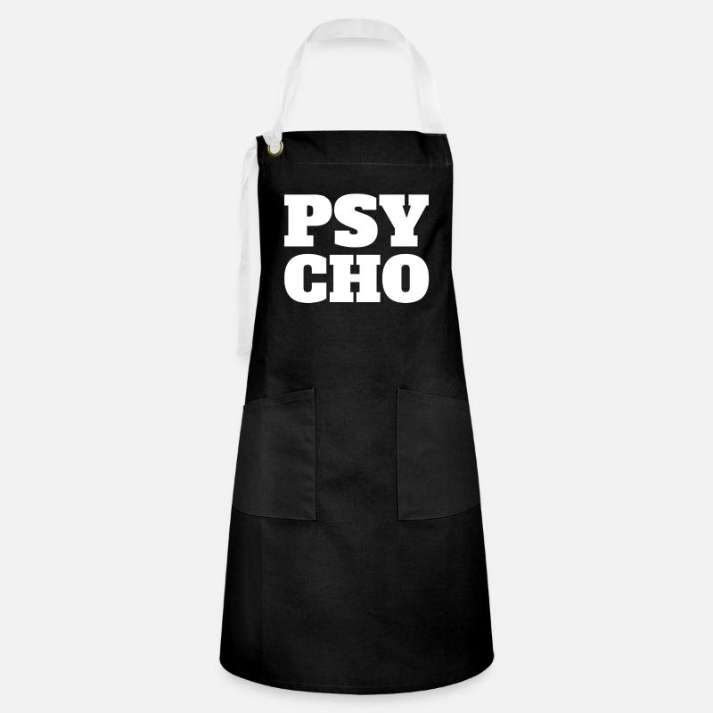 Psycho - Tablier contrasté - noir/blanc