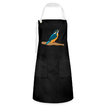 Kingfisher - Artisan Apron - black/white - Front - Zoe (177cm)