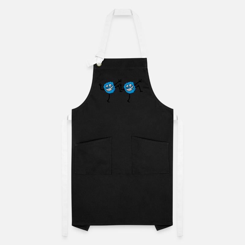 2 dancing monsters Artisan Apron