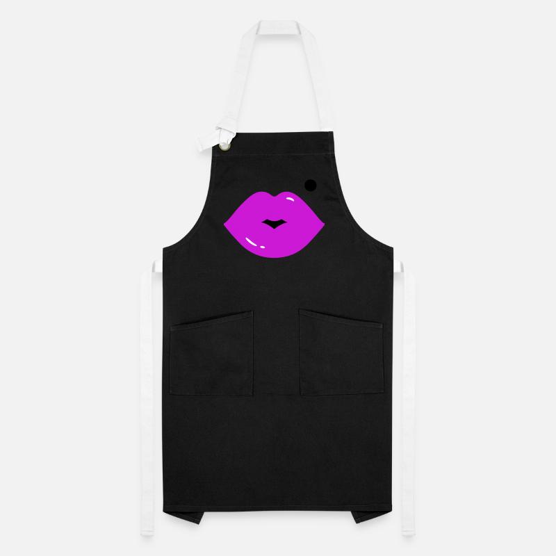 Lips with mole Artisan Apron