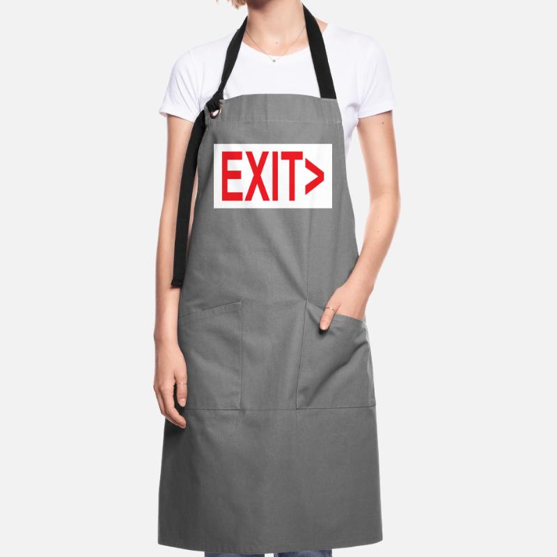 Exit / Exit / Emergency Exit Artisan Apron