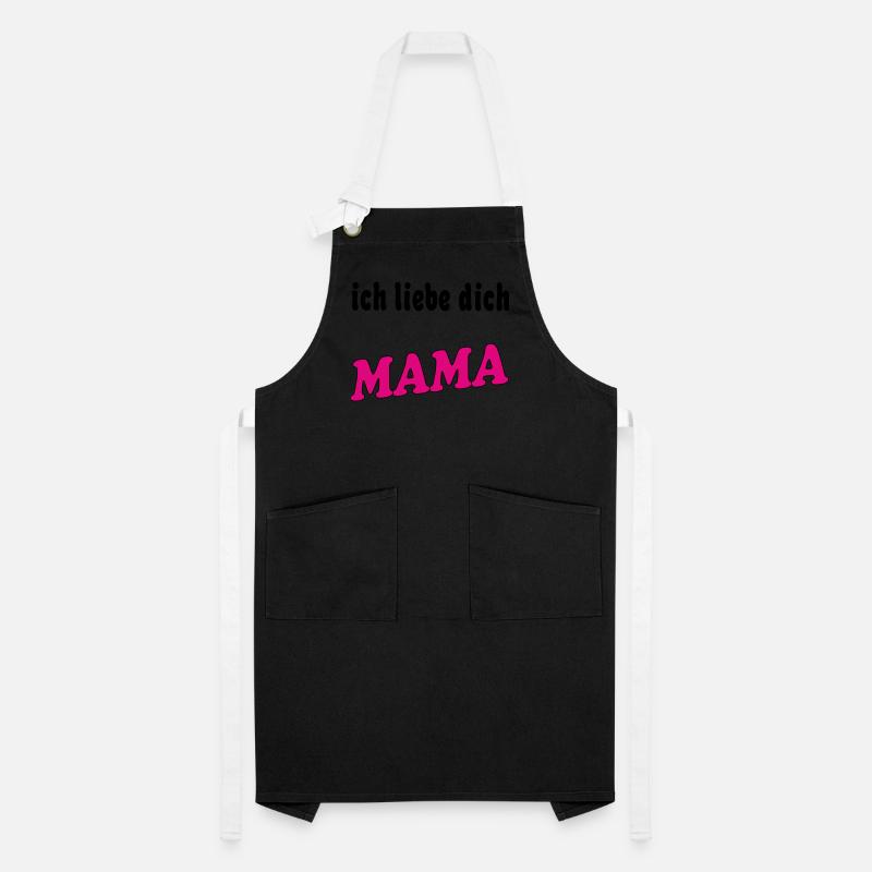 Ich liebe dich mama Tablier contrasté