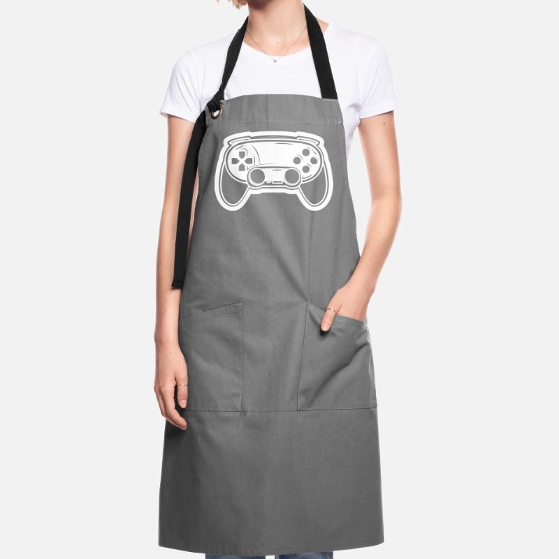 Video Game Controller Drawing Artisan Apron