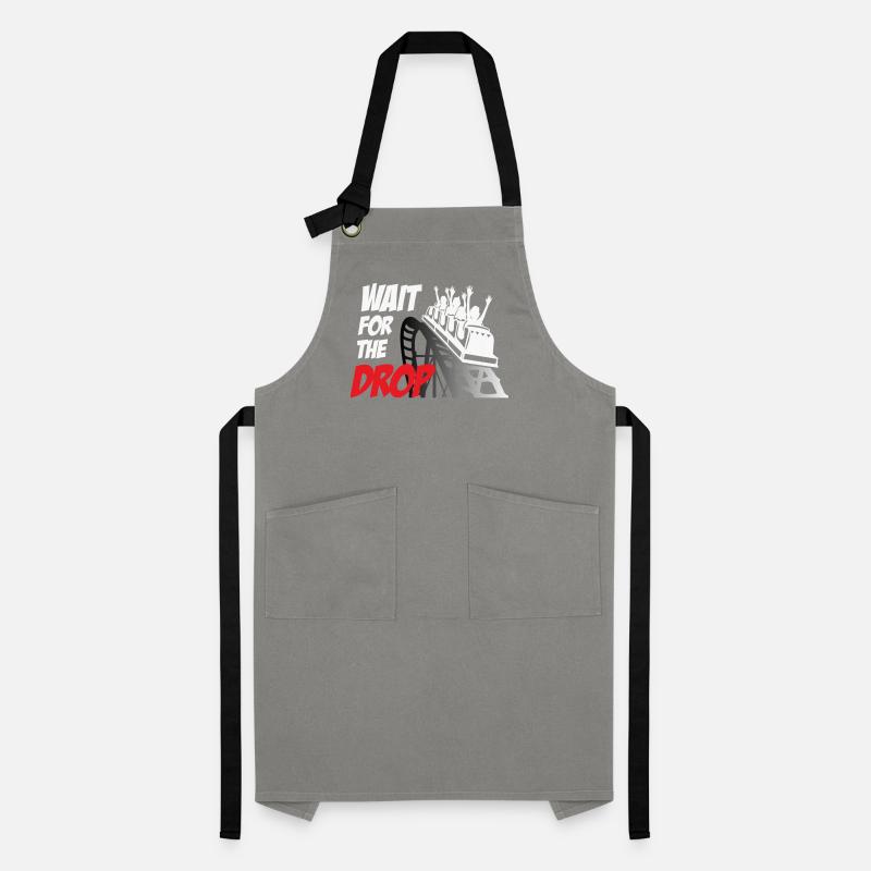 Wait For The Drop Roller Coaster Artisan Apron