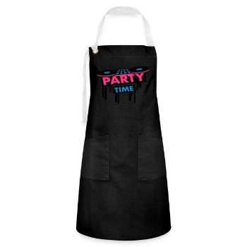 Party Time DJ Pult - Artisan Apron - black/white - Front - Zoe (177cm)