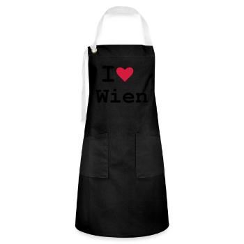 Vienna - Artisan Apron - black/white - Front - Zoe (177cm)
