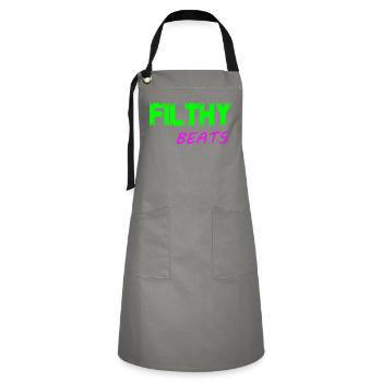 Filthy beats - Artisan Apron - grey/black - Front - Zoe (177cm)
