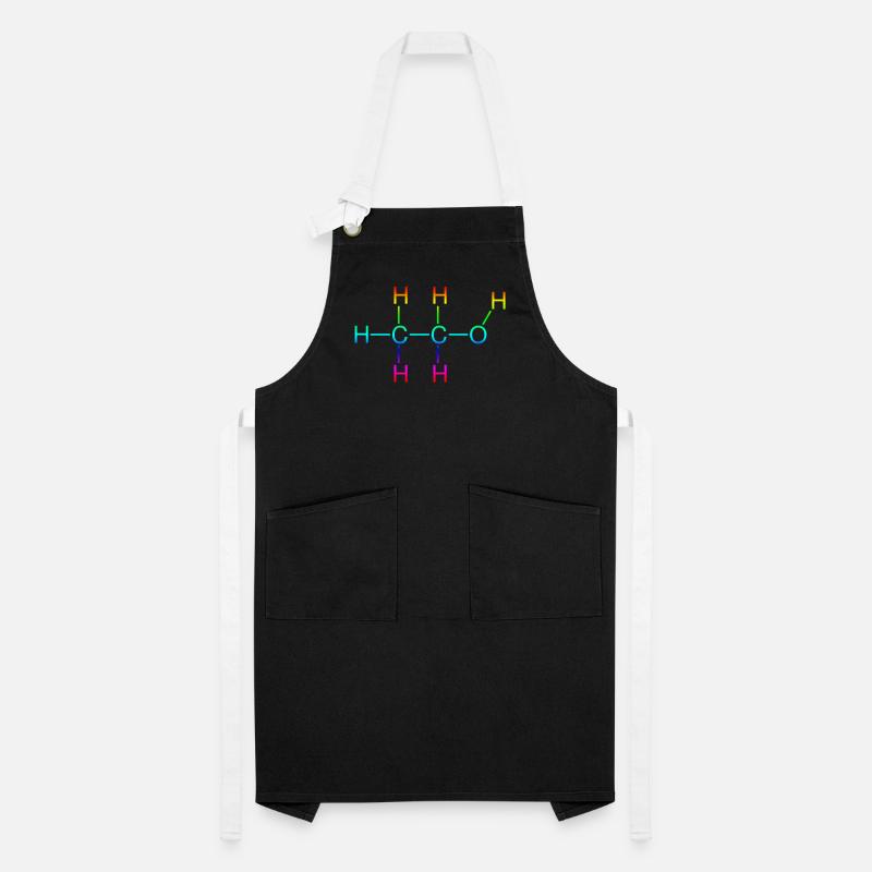 Ethanol Alcohol structural formula Artisan Apron
