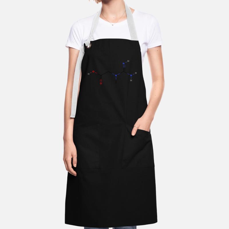 Creatine Molecule - Colored Structural Formula Artisan Apron