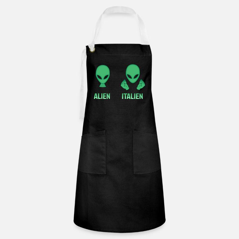 ALIEN PARODY - Artisan Apron - black/white