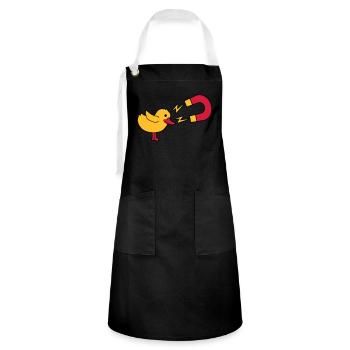 Chick Magnet Womanizer Logo - Artisan Apron - black/white - Front - Zoe (177cm)