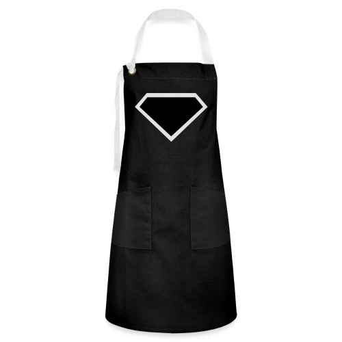 Diamond Black - Two colors customizable - Contrasterende schort