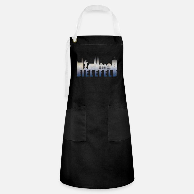 Teuto Skyline - Artisan Apron - black/white