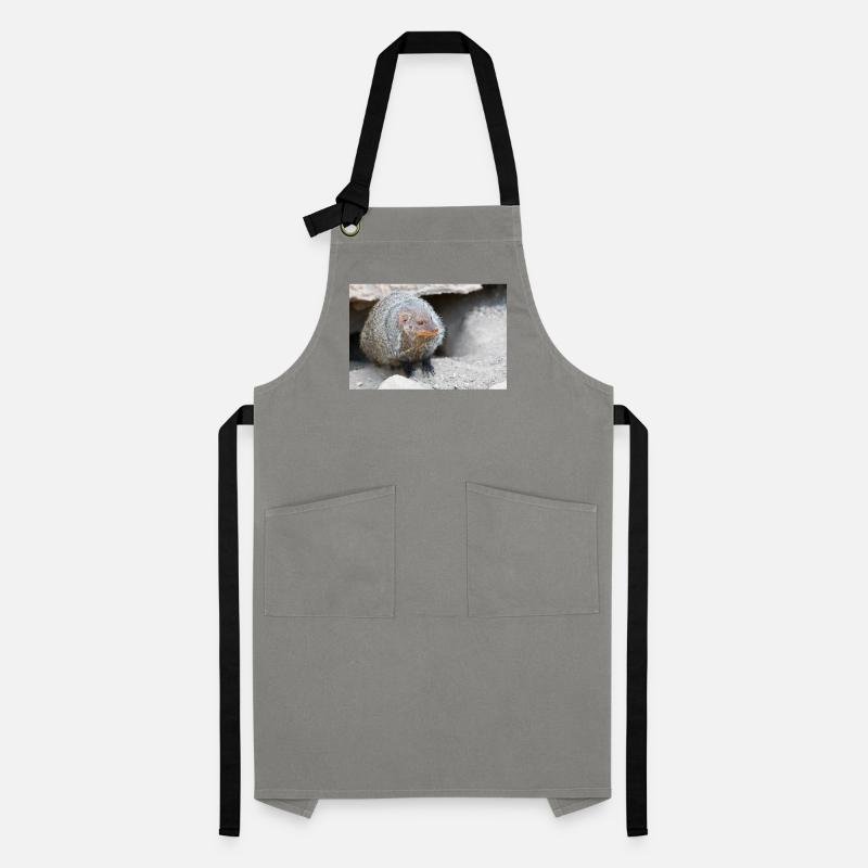 Gebänderte Manguste oder Zebramanguste Kontrastschürze