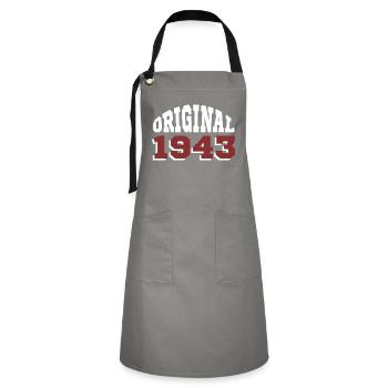 Original 1943 - Artisan Apron - grey/black - Front - Zoe (177cm)