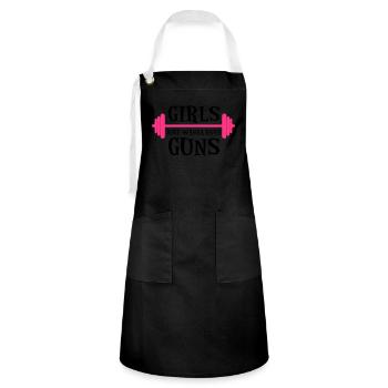 Guns - Artisan Apron - black/white - Front - Zoe (177cm)