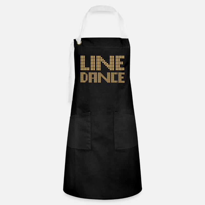 Line dance - line dance - Artisan Apron - black/white