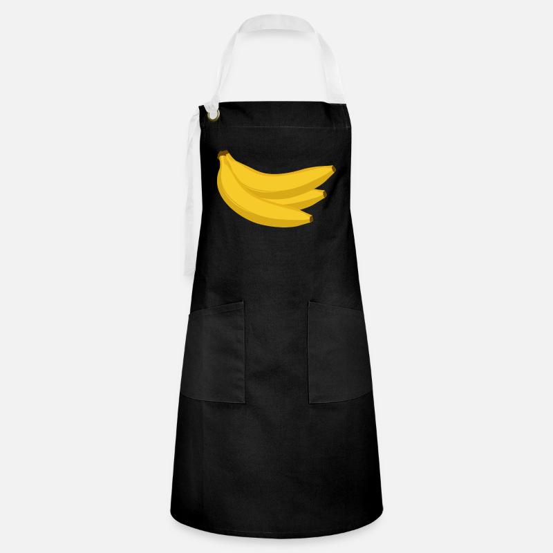 bananas - Artisan Apron - black/white
