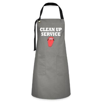 clean up service - Artisan Apron - grey/black - Front - Zoe (177cm)