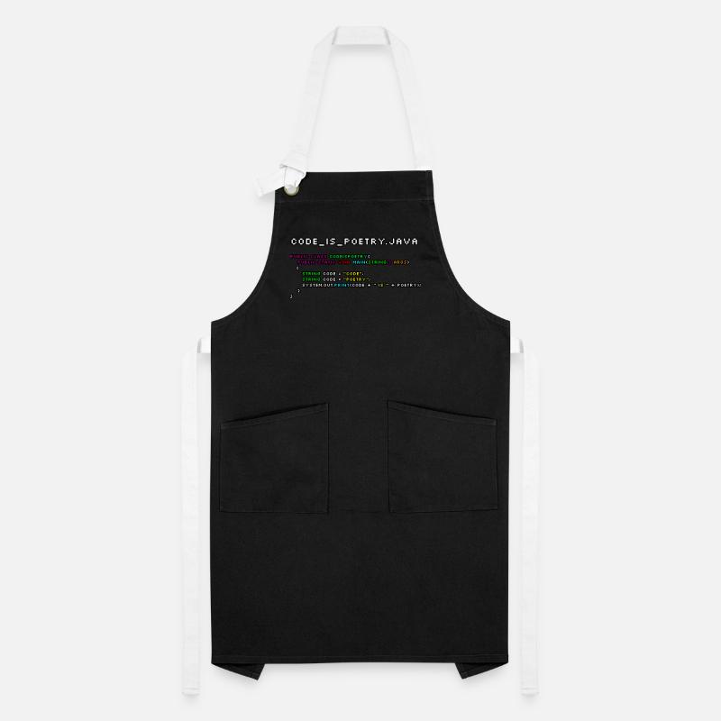 Code is poetry.java Artisan Apron
