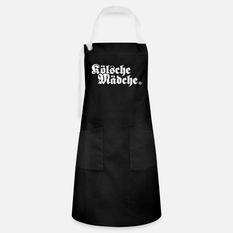 Kölsche Mädche - Artisan Apron - black/white