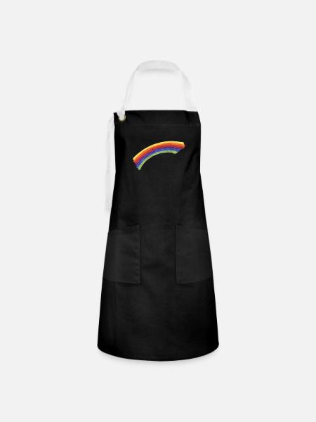 REGENBOGEN REGENBOGEN - Kontrastschürze - Schwarz/Weiß