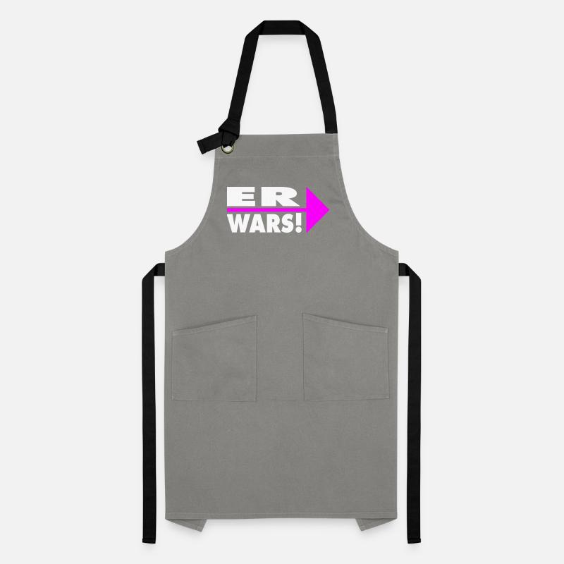 Er wars! Partner- oder Partyshirt Kontrastschürze