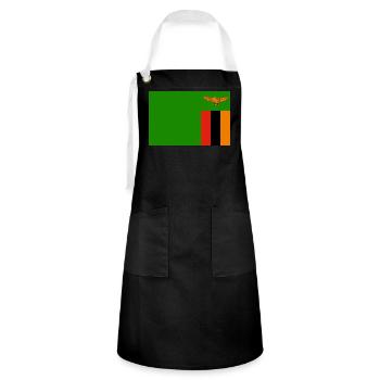 Zambia - Artisan Apron - black/white - Front - Zoe (177cm)