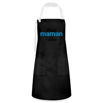 Maman de l'année (2c) - Artisan Apron - black/white - Front - Zoe (177cm)