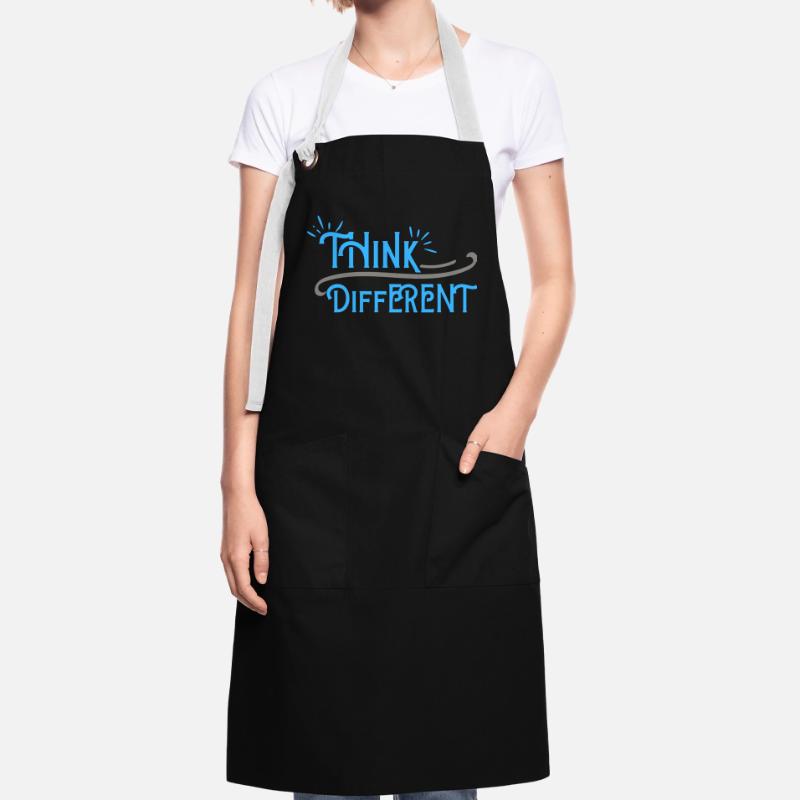 Think Differnet Blaue Grau Design Kontrastschürze