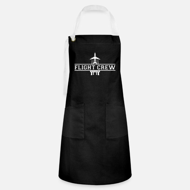 Flight Crew The Sky is my office - Artisan Apron - black/white