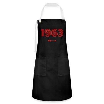 Born in 1963 - Artisan Apron - black/white - Front - Zoe (177cm)