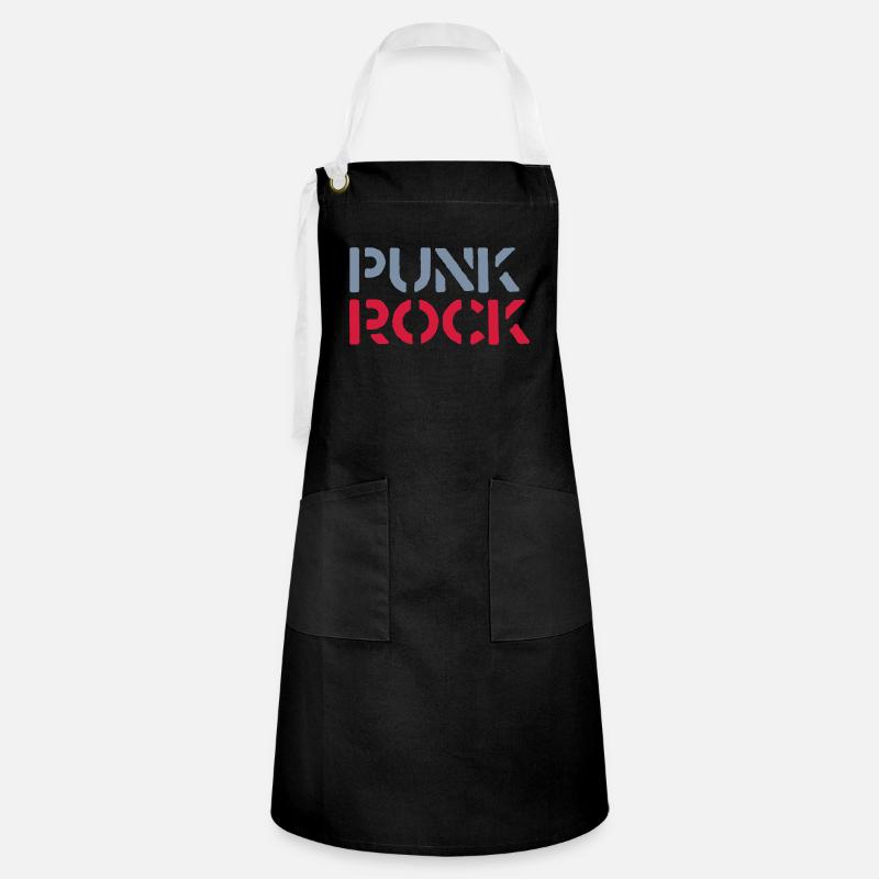 Punk Rock - Artisan Apron - black/white