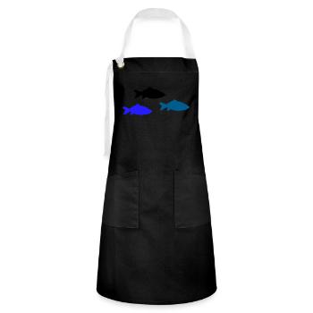 Pisces - Artisan Apron - black/white - Front - Zoe (177cm)