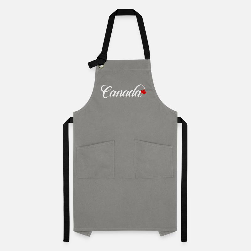 Canada Script with Maple Leaf Artisan Apron