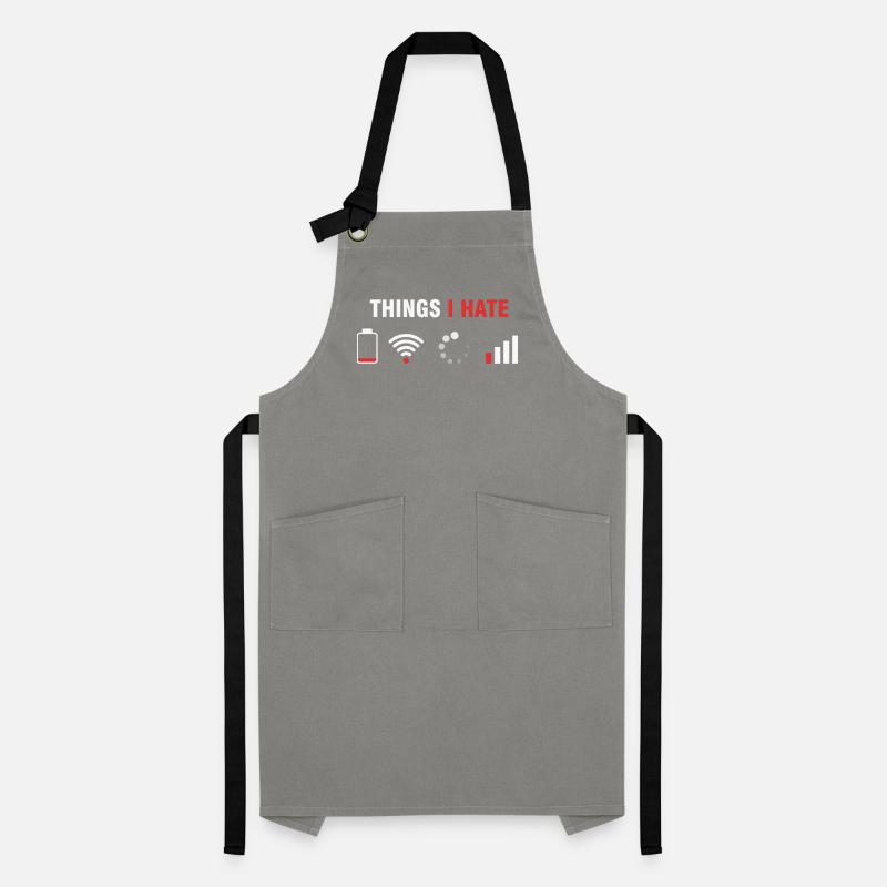 Things I hate - Humor Gamer & Programmer Artisan Apron
