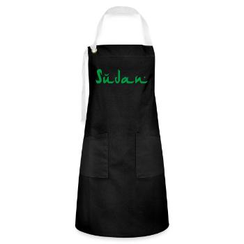 Sudan - Artisan Apron - black/white - Front - Zoe (177cm)