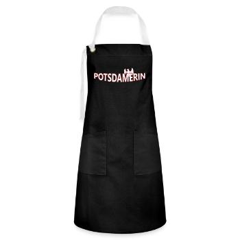 Potsdamer - Artisan Apron - black/white - Front - Zoe (177cm)