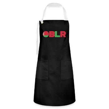 Belarus - Artisan Apron - black/white - Front - Zoe (177cm)