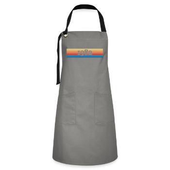 1982 - Artisan Apron - grey/black - Front - Zoe (177cm)