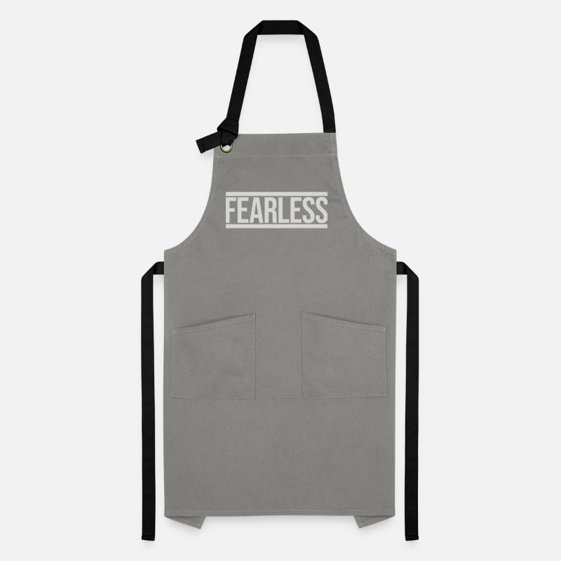 fearless Text Zitat Design Kontrastschürze