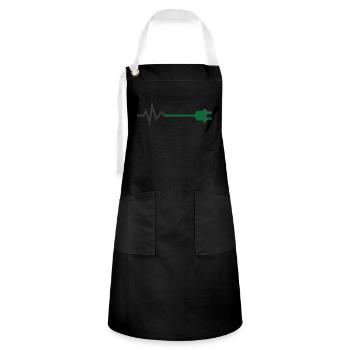 Electric shock - Artisan Apron - black/white - Front - Zoe (177cm)