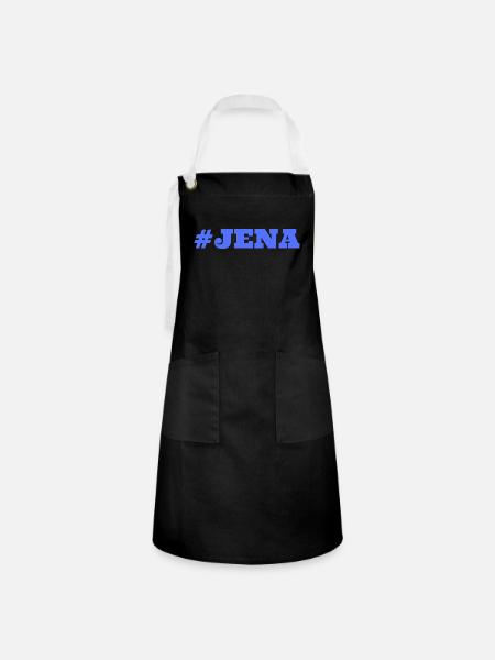 #Jena Ostdeutschland - Kontrastschürze - Schwarz/Weiß