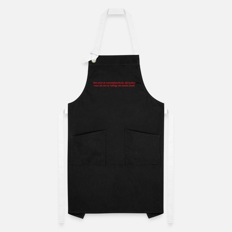 Analytical satirical text design Artisan Apron