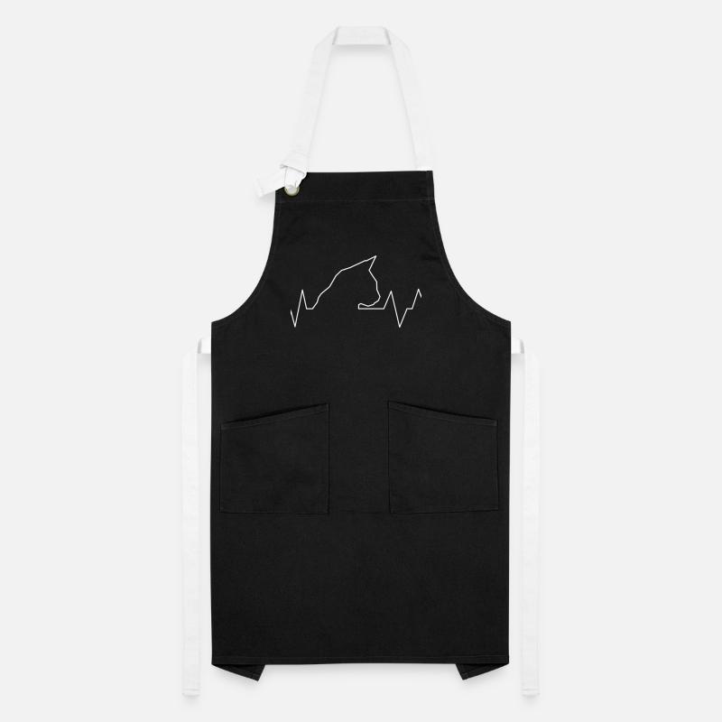 Chat Pulse Chat Chat Chat Maman Chat Papa Chat Tablier contrasté