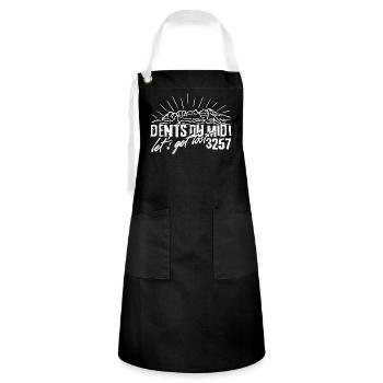 Dents du Midi Switzerland Swiss Alps Mountain - Artisan Apron - black/white - Front - Zoe (177cm)