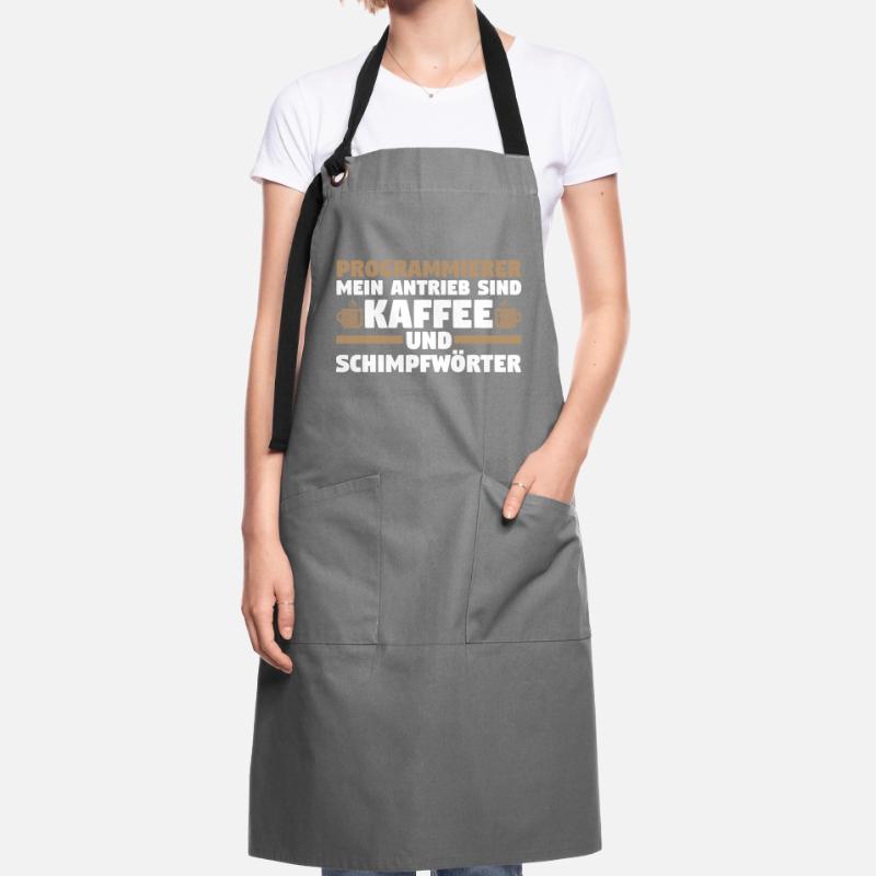 Programmieren Entwickler Coder Kaffee Programmiere Kontrastschürze