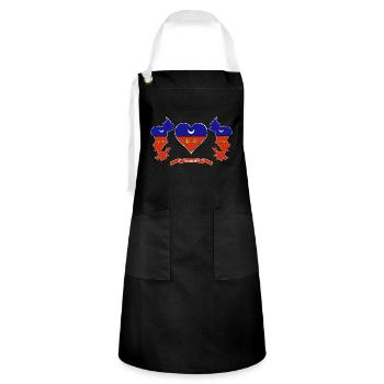 MAYOTTE - Artisan Apron - black/white - Front - Zoe (177cm)