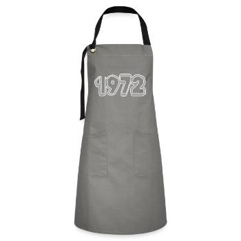 Born in 1972 - Artisan Apron - grey/black - Front - Zoe (177cm)